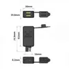 12V-24V 2.1A SAE 듀얼 자동차 USB 케이블 어댑터 방수 듀얼 포트 자동 전원 소켓 스마트 폰 정제 GPS 전압계 H220512
