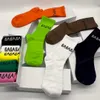 Socks Mens Womens Fashion stocking Sport cotton embroidery trend Hip Hop cotton 5 pairs box men's stockings