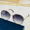 2022 neue Luxus Marke Sonnenbrille Z1623 Oval Rahmen Männer Damen Rand Wicklung Zarte Gold Kleine Kette Womens Casual Shopping Gläser