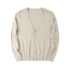 Herrtröjor Spring Autumn Men's Sticked Cardigan 2022 Grundläggande tröja V-ringad solid färgskjorta Casual Loose Streetwear M-4xlmen's