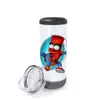US Local Warehouse 16oz 4 in 1 Sublimation Can cooler Speaker Tumblers Straight Bluetooth music cup stainless steel vacuum insulated Beer Cola Coolers