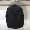 Men's Jackets 2022 spring and autumn new solid color metal nylon lapel casual zipper coat