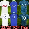 camisa de futebol s-4xl 22 23 KANE SON KULUSEVSKI PERISIC HOJBJERG 2022 2023 LUCAS LLORS home away Third Football kit shirt BRYAN BERGWIJN tops Men jersey