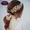 Gold Double End Inserting Comb Diamond Tiara Baroque Crystal Bridal Headwear Crown Rhinestone with Wedding Jewelry Hair Accessorie9589719