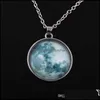 Pendant Necklaces Pendants Jewelry New Arrivals Glow In The Dark Neba Leather Necklace Galaxy Astronomy Space Universe Milky Way Jewellery