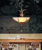 Hanger lampen verlichten creatieve gewei met één hoofd kroonluchter Amerikaanse stijl Europees landelijke bar gangpad trap slaapkamer lamp corridorp