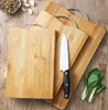 Tablas de cortar de bambú carbonizado para cocina, tabla de frutas, tablas de cortar grandes y gruesas para el hogar