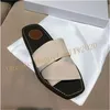 DDW 203 scarpe pantofola da esterno donna CHIOE CLOE tote legnose ciabatte sandali piatti diapositive pantofole di tela firmate beige bianco nero 35-42 0A2S0