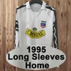 92 93 Colo Colo Retro voetbalshirt ANGEL FERNRNDEZ VIDRL LERL BARTICCIOTTO 1995 lange mouwen thuis wit uit zwart voetbalshirt