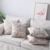 Cushion/Decorative Pillow Faux Linen Cushion Cover Floral Landscape Throw Covers Decorative Polyester Print Case For Sofa Couch Home DecorCu