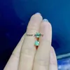 Stud Round 4mm Natural Emerald Gem Stone Earrings for Women Silver 925 Jewelry Simple DesignStud Kirs22