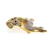 10 uds/lote broches de moda diamantes de imitación Animal leopardo León broche Pin para decoración/regalo