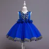 Платье Princess Flower Girl Dress Summer Tutu Свадебная вечеринка по случаю дня рождения детские платья для девочек детские костюмы подростки для выпускного вечера 2022 FS7802 B0711