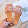 Sandali per ragazze Pantofole in tessuto tinta unita 2021 Pantofole per bambini nuovi estivi Scarpe da spiaggia di marca casual Open Toe Sandali di alta qualità G220523