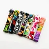 Colorful Silicone Portable Filter Pipes Dry Herb Tobacco Thick Glass Bowl Key Buckle Smoking Catcher Taster Bat Handpipes Cigarette Holder Tips Mouthpiece DHL