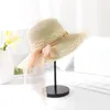 ワイドブリム帽子mingjiebihuo夏クールな通気性韓国ファッションチェーンタイかわいい太陽の帽子バケーションアウトドア女性ビーチeger22