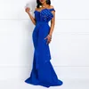 MD Bodycon Sexy Women Dress Elegant African Ladies Mermaid Beaded Lace Wedding Evening Party Maxi Dresses Year Clothes 220510