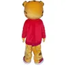 Costume de mascotte de tigre daniel chaud pour adulte Animal grand rouge Halloween carnaval robe de fête Costumes de défilé tenues