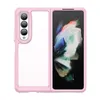 Candy Color mobiele telefoonhoesjes voor Samsung Galaxy Z vouw 4 volledige bescherming schokbestendig TPU Acryl Acryl Hard Back Phone Cover