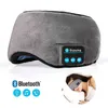 Casque de sommeil Bluetooth masque pour les yeux bandeau de sommeil doux élastique confortable sans fil musique écouteurs 220509