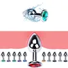 Cricle Heart Metal Butt Plugs Anal Plug Unisex Sex Stopper 3 Different Size Men Women Anal Toys Trainer for Couples S/M/L