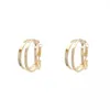 Gold Color Multilayer Circle Hoop Earring For Women Statement Dangle Earrings Fashion Punk Jewelry Party Gifts