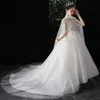 Mignon princesse en dentelle en tulle robes de fille pour le jardin country mariages transparents longs appliques de train grand arche