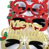 2023 Xmas speelgoedglazen frame volwassen kinderen cadeau Santa Snowman Glazen kerstdecor 2023 Nieuwjaar kerstspeelgoed