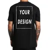 قميص مخصص للرجال للنساء تجعل نصك التصميمي طباعة هدايا عالية الجودة عالية الجودة الحجم 100 القطن Tshirt 220614