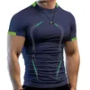 T-shirts voor heren Men Running Compressie Korte mouw