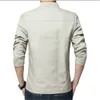 Mens Jacket Fashion Standing Collar Coats Slim Fit Business Casual Male s Clothing Plus Size M5XL Solid 220812