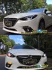 Bil LED Running Head Light Assembly för Mazda 3 Axela LED-strålkastare 2014-2016 Dynamisk turn Signal High Beam Lens Auto Accessories Lamp