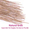 Ombre Senegalese Twist Spiorowe włosy 22-calowe warkocze Senegalskie szydełkowe skręc
