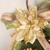 Fiori decorativi ghirlande da 60 cm ghirlanda natalizia christma rossa simulazione fiore decorazione casa decorazione per matrimoni per matrimoni iintel wall fi