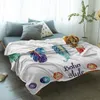 Blankets Bedroom Warm Feather Colorful Hand Painted Sofa Throw Childrens Baby Soft Airplane Portable Blanket