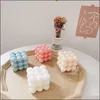 Candles Home Decor Garden Cube Soy Wax Bubble Candle Cute Scented Orange Lemon Cheese Aromatherapy Small Relaxing Birthday Gift Th0024 Dro