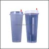 Wegwerpbekers sts keukenbenodigdheden keuken eetbar huizen tuin 700 ml 24oz plastic servies servies koude dranken sap cup dikker transpare