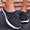 Mode sommarsandaler plattform tofflor utomhus casual flip flops kil toffel lägenheter mesh skor kvinnliga bilder 220630