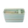 900ml 3 Layers Lunch Box Stackable Japanese Styles Bento Food Storage Container Microwavable Dinnerware Lunch Case