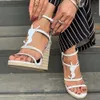 Elegant Cassandra Wedge Espadrilles Designer Sandals Leather Pumps Straw Weaving Parting Wedding Dress Shoes Ankle Strap Platform Gladiator Sandal With BOX 35-43