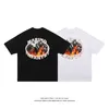 2022 Summer New American Street West Coast Rap Hip Hop Character Print Loose Short Sleeve T-shirt Men's Fashion Brand