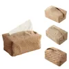 Japanes Jote Jute Tissue Case Nardar Solter para Dispensador de Documentos de Documentos de Carros de Contêineres da Mesa da sala de estar 220523