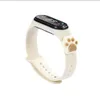 Leuke strapssmartwatch -band polsbandjes voor Mi Band 3 4 5 6 Sport Cartoon Silicone Bracelet Fit Miband 5 6 Creatieve poppenvervangende polsband geschenken