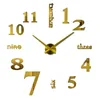 Przylot zegarki kwarcowe zegarki modowe 3D Prawdziwy duży zegar ścienny Rushed Mirror Sticker DIY DIY Decor Y200407