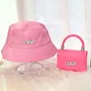 2022 Spring shoppingväska med hatt set kvinnliga läder purses söt tote för kvinnliga bokstäver crossbody väska på kvinnlig dropshipping g220531