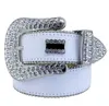 2022 Designer Belt Bb Simon Belts for Men and Women Shiny diamond belt Black on Black Blue white multicolour