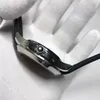 Klasyczny automatyczny kręte kręcenie zamiatek gumowy pasek szafir szklany zegarek moda sport