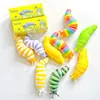 Fidget Toys Slug Articulated Flexible 3D Slugs Funst fidget speelgoed alle leeftijden reliëf anti-angst zintuiglijk voor kinderen Aldult W0