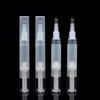 3 ml 5 ml Twist Up Pencil Lipgloss Packaging Cosmetic Pen Tube Container med silikonborste applikator Tips