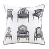 Pillow Case Chinese-style Silk And Satin Digital Printing Seat Sofa Cushion Pillowcase Office Car Household Goods CasePillow